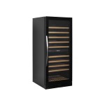 Ψυγείο βιτρίνα 2 θερμοκρασιών κρασιών συντήρηση επιδαπέδιο μάυρο 59.5X68x139 εκ TFW300-2F