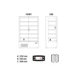 Self service συντήρησης με ανοιγόμενες πόρτες 1292lt VISION 150