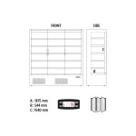 Self service συντήρησης με ανοιγόμενες πόρτες 1939lt VISION 200