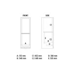 Βιτρίνα συντήρησης αλλαντικών-τυριών 455 lt SF 180 INOX