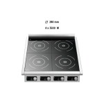 Επαγωγική εστία τετραπλή αναλογική 105762 | 4P 35-1 TCK