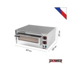 Φούρνος πίτσας Ø 35cm FP 38 RS 577x537x273(h)mm