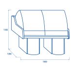 Ψυγείο σερβιρίσματος WFH 150