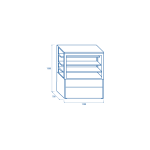 Βιτρίνα ζαχαροπλαστικής συντήρηση WKR 120