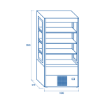 Ψυγείο βιτρίνα συντήρησης WMP 100S