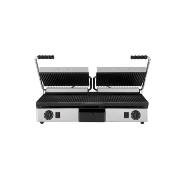 Τοστιέρα διπλή ραβδωτή πάνω & κάτω 16050