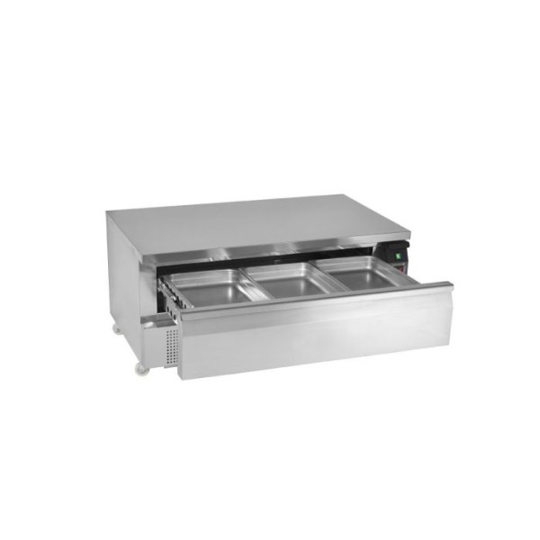 Ανοξείδωτο ψυγείο 2 θερμοκρασιών για 3 GN1/1 με 1 συρτάρι UD1-3