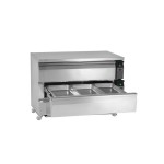 Ανοξείδωτο ψυγείο 2 θερμοκρασιών για 6 GN1/1 με 2 συρτάρια UD2-3