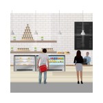 Βιτρίνα συντήρησης επιτραπέζια πανοραμική 100lt GN660RT