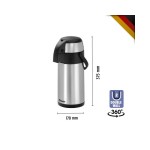 Κανάτα θερμός Inox με αντλία & διπλά τοιχώματα 3 lt 150992