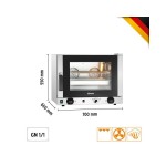 Φούρνος ηλεκτρικός κυκλοθερμικός 4 θέσεων (GN 1/1) με grill & υγραντήρα A120823 | AT230-MDI