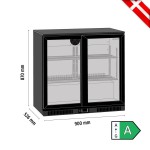 Βιτρίνα συντήρησης Back Bar με συρόμενες πόρτες 190lt DB201S