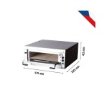 Φούρνος πίτσας 6 x Ø33cm E6 975x1185x412(h)mm