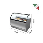 Βιτρίνα παγωτού 10 γεύσεων ISABELLA 10 LX