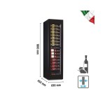 Βιτρίνα κρασιών 2 θερμοκρασιών SLIM WINE SW 105 2TB