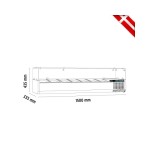 Ψυγείο σαλατών επιτραπέζιο για 7 GN 1/4 1500x335x225(435) εκ VK33-150
