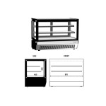 Ψυγείο Βιτρίνα συντήρησης επιτραπέζια 90x56x73 εκ DLX 90