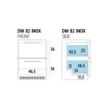 Ψυγείο undercounter με 2 Inox ψυχόμενα συρτάρια DW 82