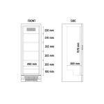 Βιτρίνα κατάψυξης FR 372 V ST WHITE HO-24.50.106.0001