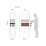 Βιτρίνα κρασιών 2 θερμοκρασιών SLIM WINE SW 105 2TB