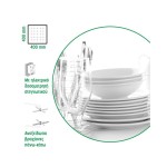 Πλυντήριο ποτηριών-πιάτων με αντλία εξαγωγής για καλάθι 40x40cm E40HL PBS (PS G40-28-BS)