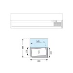 Ψυγείο σαλατών επιτραπέζιο για 7 GN 1/4 1500x335x225(435) εκ VK33-150