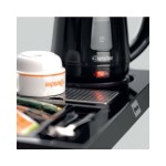 Tea station μαύρο γυαλιστερό για 1 κανάτα 200120 | 1145SH