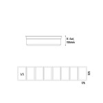 Ψυγείο σαλατών επιτραπέζιο για 8 GN 1/3 1800x395x225(435) εκ -VK38-180