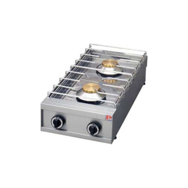 Εστία αερίου διπλή επιτραπέζια ΣΕΙΡΑ 90 40χ85χ22 εκ PN-GL290