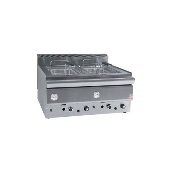 Φριτέζα αερίου επιτραπέζια 8+8 lt 72x63x34 εκ PN-FR 260
